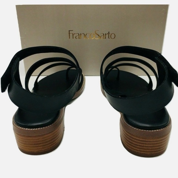 Franco Sarto Laritza Strappy Sandals, Black, New in Box - Picture 4 of 7